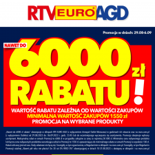 W RTV EURO AGD nawet do 6000 zł RABATU!