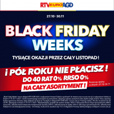 Black Friday Weeks w RTV EURO AGD