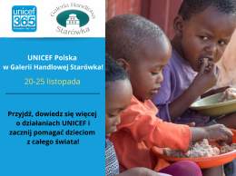 UNICEF Polska w Starówce!